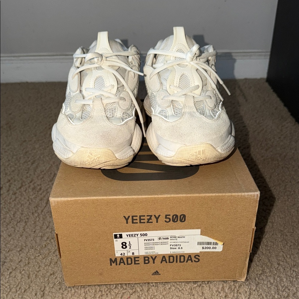 Yeezy Cream Athletic Shoes - Picture 3 of 4
